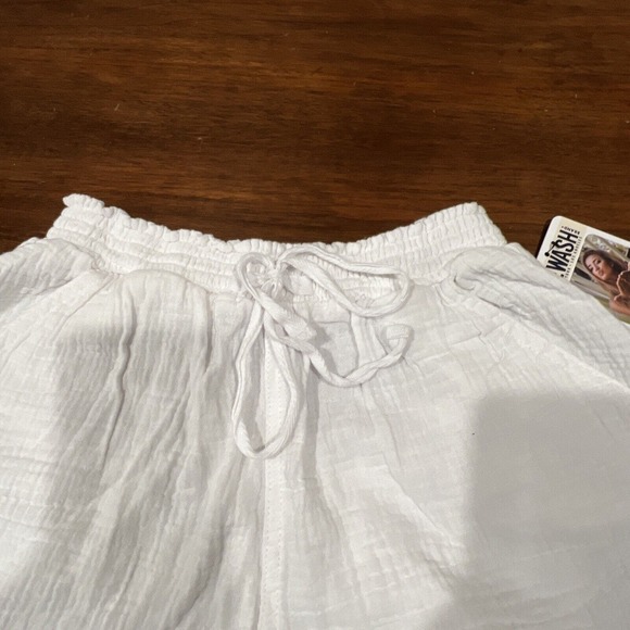 Rewash Shorts Women Small White Beach Short Raw Hem - Picture 6 of 9